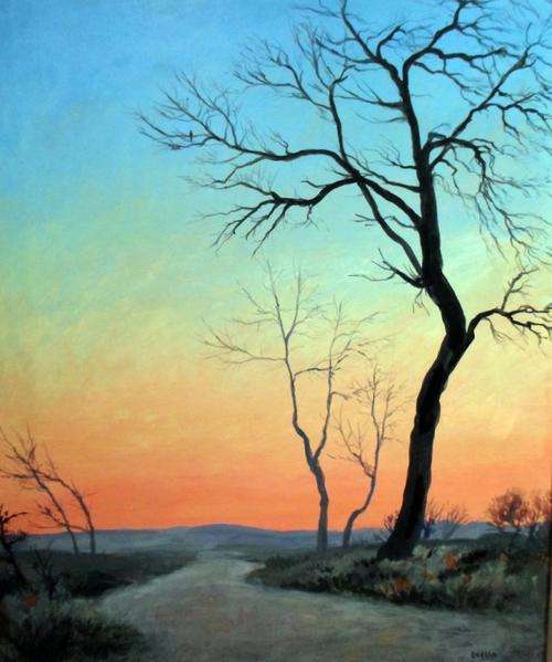 Johan Engela - Sunset - A treasure - Stunning art, act now!